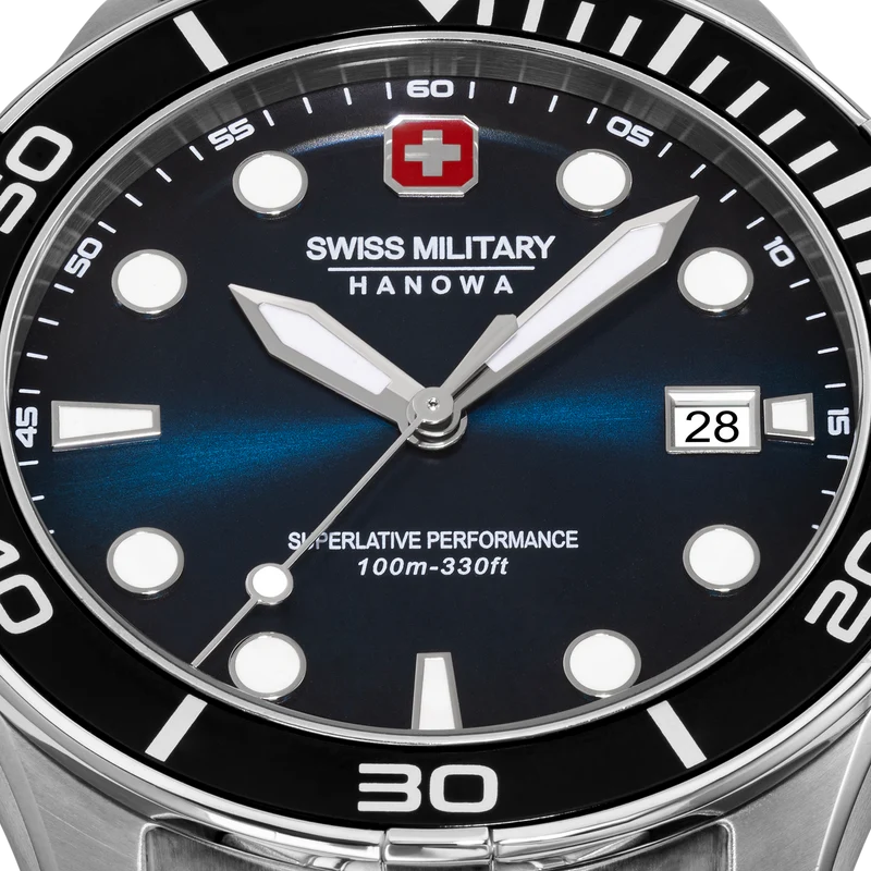 Swiss Military Hanowa Phoenix SMWGH0004001-SET Herrenuhr Blau • Saphirglas • 4-in-1 Set