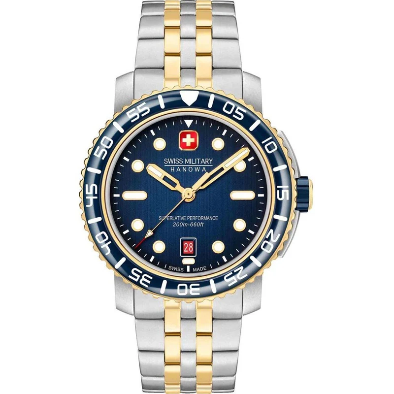 Swiss Military Hanowa Aqua SMWGH0001760 Herrenuhr Schwarz • Quarzwerk • Wasserdicht