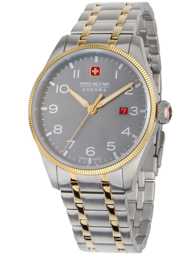 Swiss Military Hanowa Thunderbolt SMWGH0000860 Herren • Sportliches Edelstahlgehäuse • 43 mm Herrenuhr