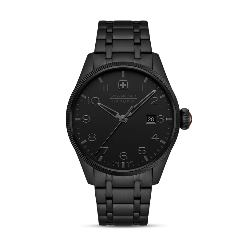 Swiss Military Hanowa Thunderbolt Stealth SMWGH0000830 Herren Armbanduhr Schwarz • Saphirglas • 10 ATM Wasserdicht