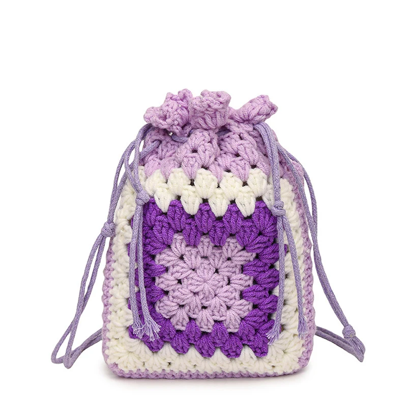 Häkel Zugbeutel Mini Rucksack
