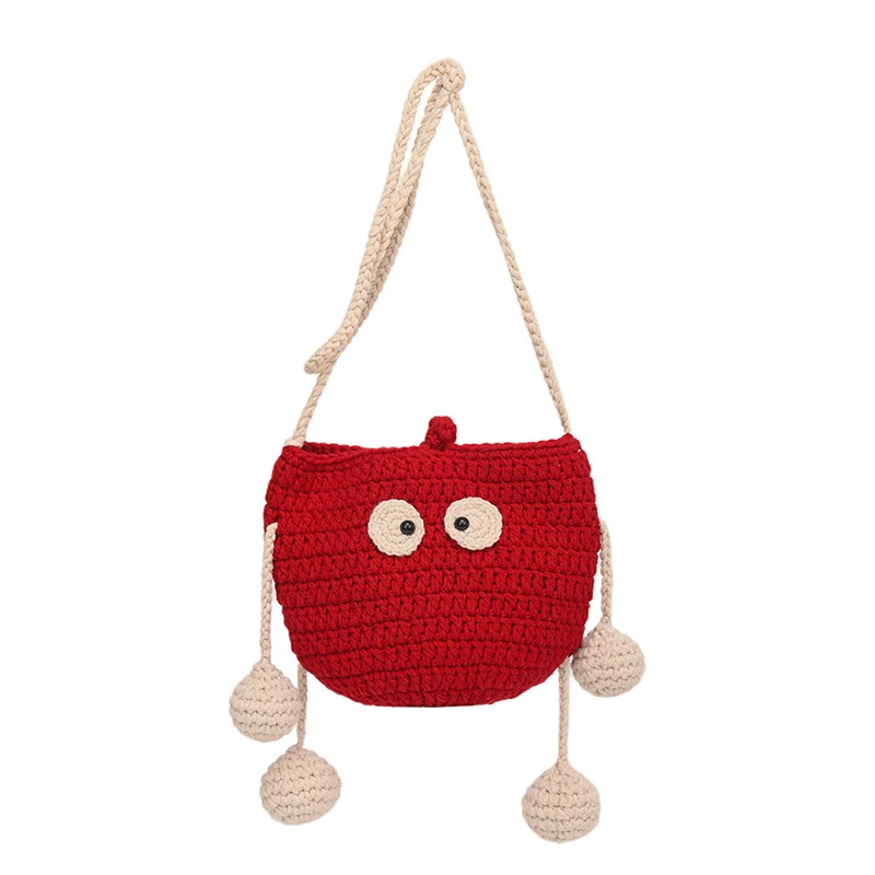 Hübsche Charakter Mini Häkelhandtasche