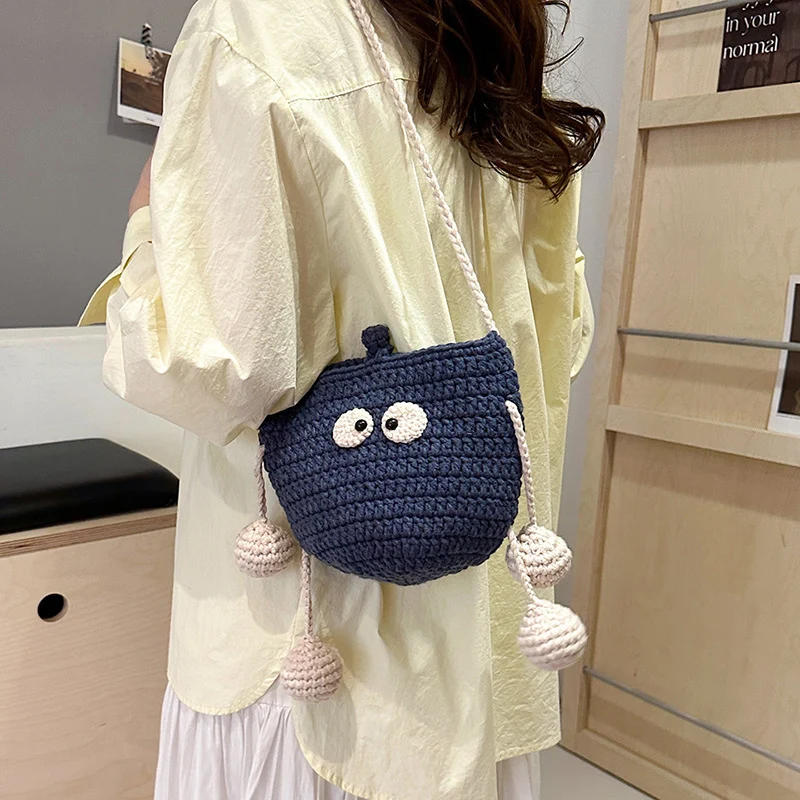 Hübsche Charakter Mini Häkelhandtasche