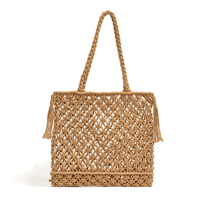 Handgefertigte Geflochtene Strandtasche