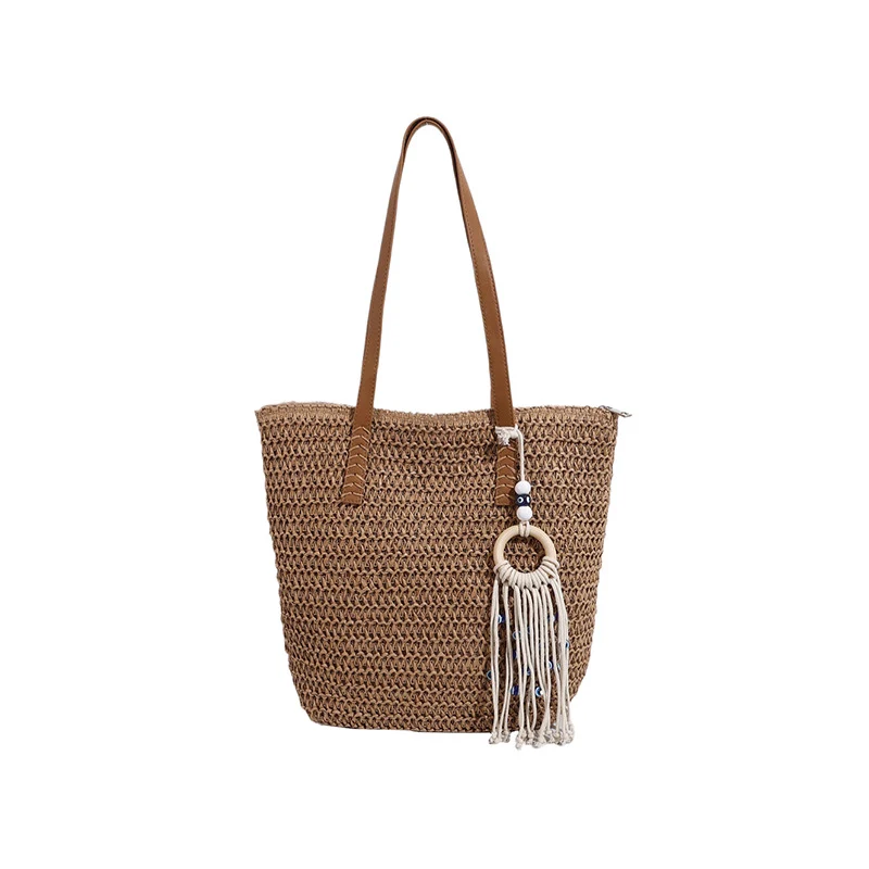 Handgefertigte Strohtasche