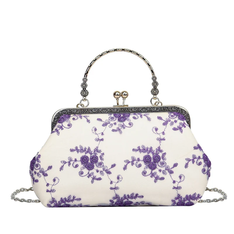 Bestickte Vintage-Clutch