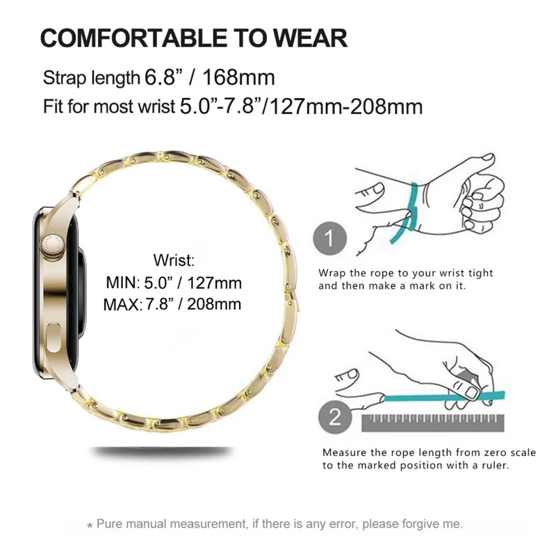 Absolut Bequem Nokia Steel HR / Withings Steel HR (36mm) Strass Universell Armband