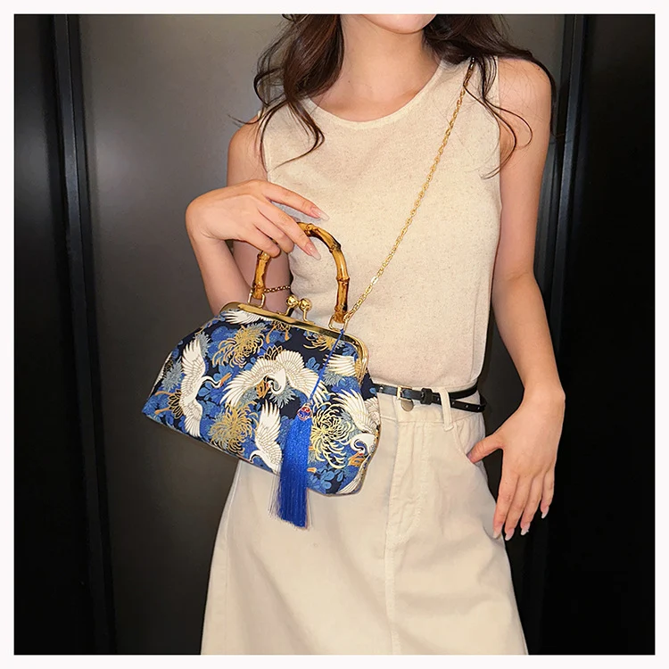 Elegante Vintage-inspirierte Handtasche