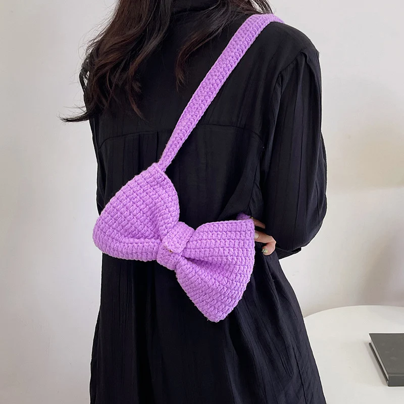 Bow-Detail Crochetasche