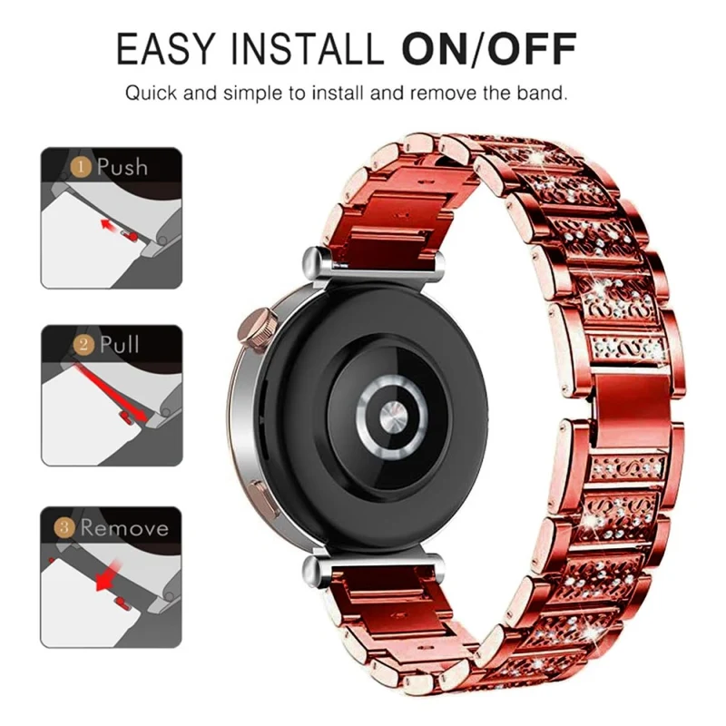 Megastark Huawei Watch GT 5 Pro 42mm / Huawei WATCH GT 5 41 mm Strass Universell Armband