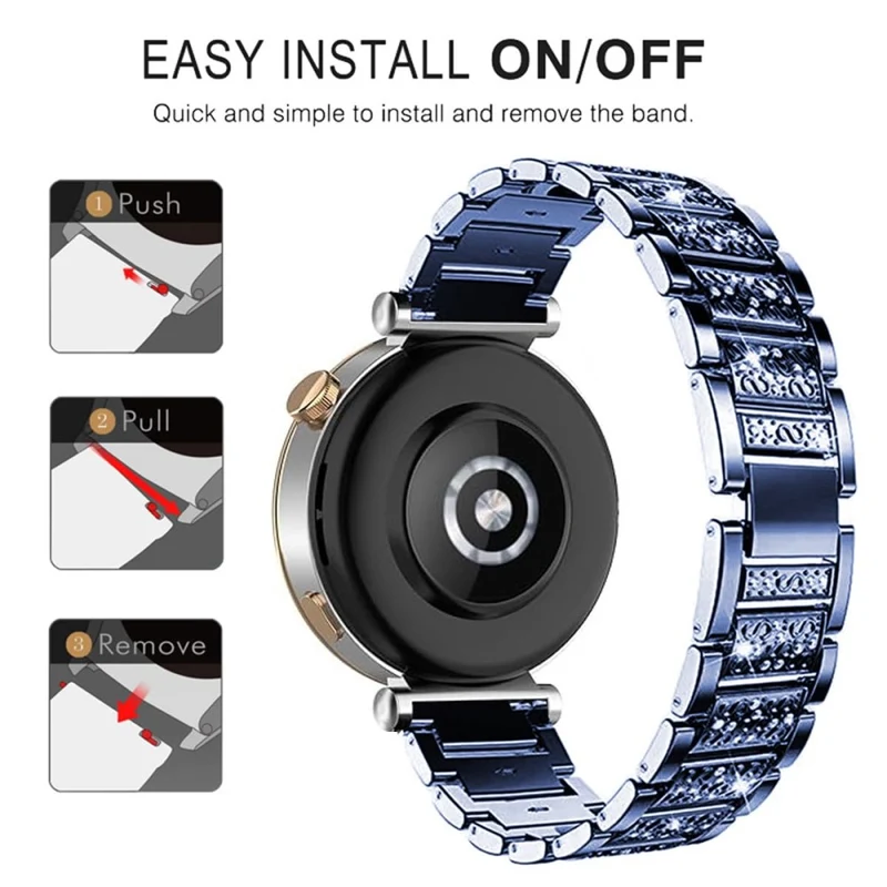 Megastark Huawei Watch GT 5 Pro 42mm / Huawei WATCH GT 5 41 mm Strass Universell Armband
