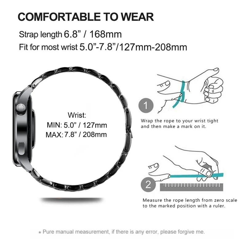 Megastark Huawei Watch GT 5 Pro 42mm / Huawei WATCH GT 5 41 mm Strass Universell Armband