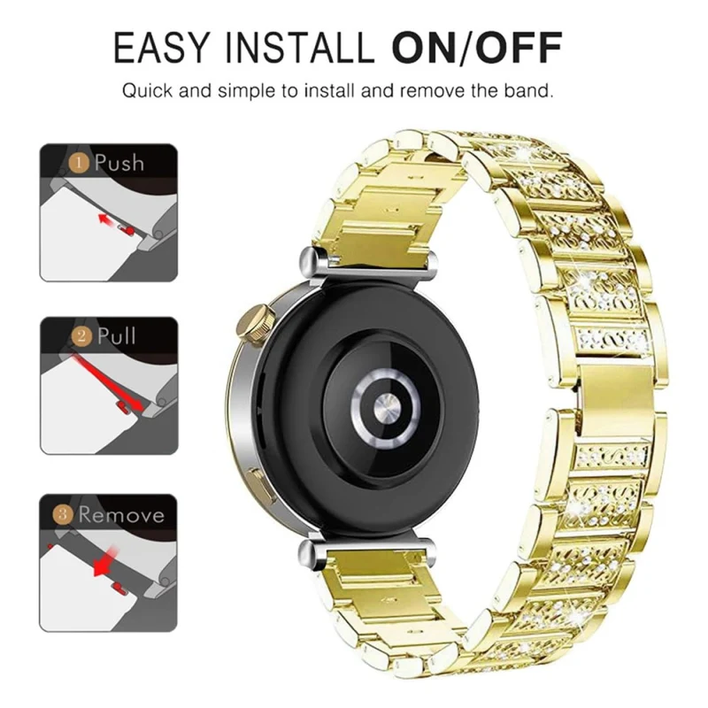 Megastark Huawei Watch GT 5 Pro 42mm / Huawei WATCH GT 5 41 mm Strass Universell Armband