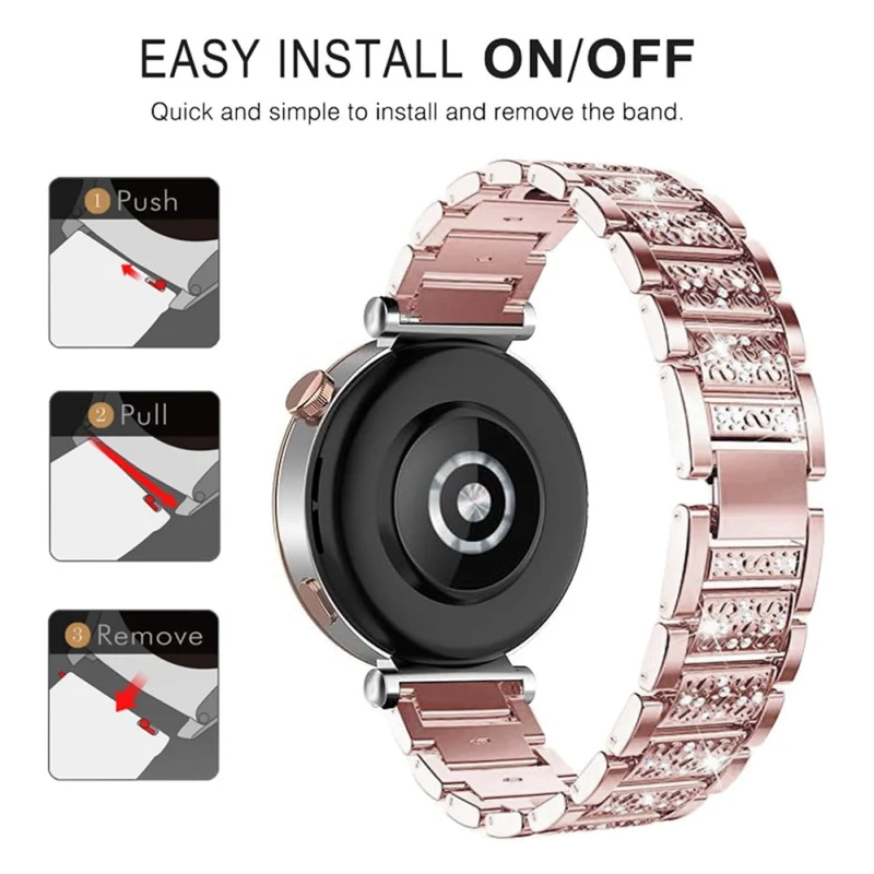 Megastark Huawei Watch GT 5 Pro 42mm / Huawei WATCH GT 5 41 mm Strass Universell Armband