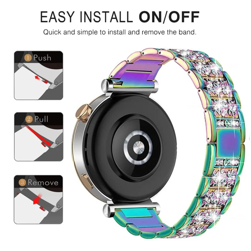 Megastark Huawei Watch GT 5 Pro 42mm / Huawei WATCH GT 5 41 mm Strass Universell Armband