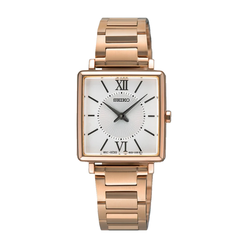 Seiko SWR112P1 Damenuhr Silber • Quarzwerk mit Hardlex-Glas • 5 ATM Wasserdicht