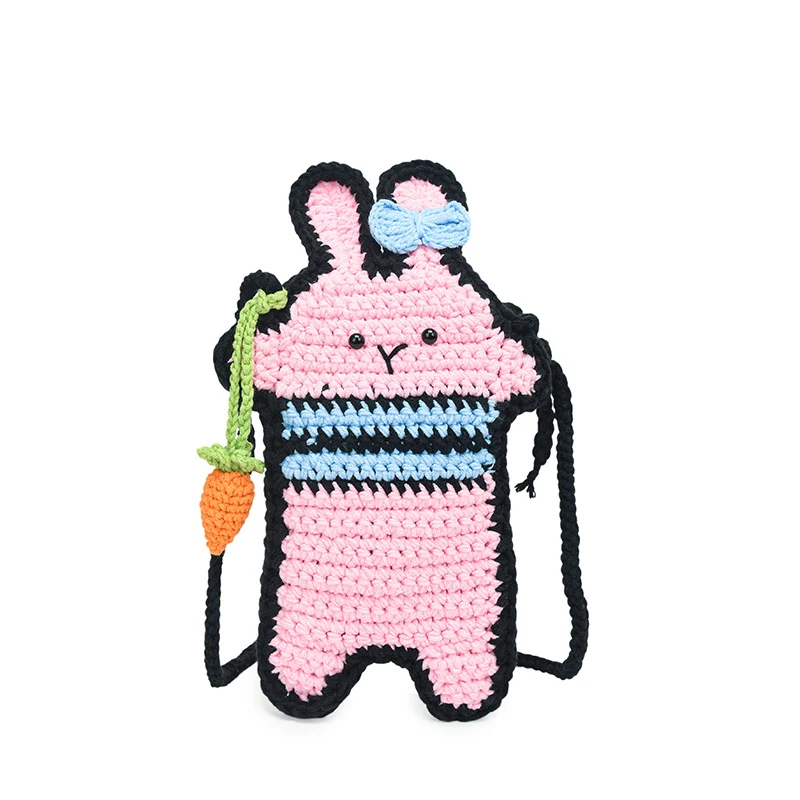 Spaß Häkelkaninchen Tasche