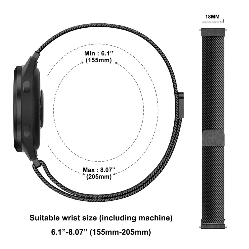 Unglaublich Robust Huawei Watch GT 5 Pro 42mm / Huawei WATCH GT 5 41 mm Metall Universell Armband