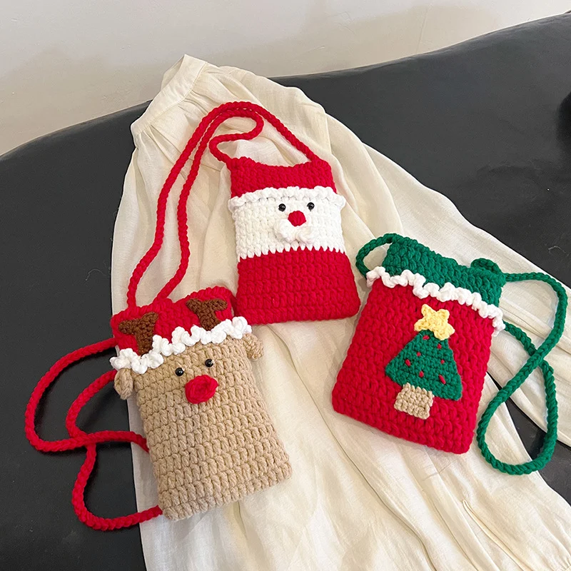 Häkelte Weihnachtsmann-Themen Mini Tasche