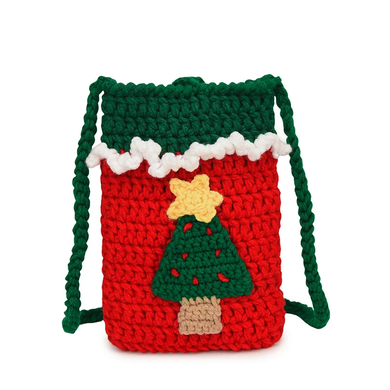 Häkelte Weihnachtsmann-Themen Mini Tasche