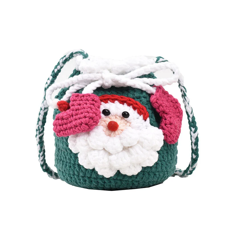 Häkel Weihnachtsmann-Themen Mini Rucksack