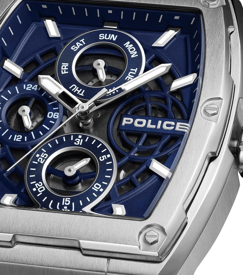 Police Creed PEWJQ0004502 Herren • Multifunktionsuhr • 5 ATM Wasserdicht