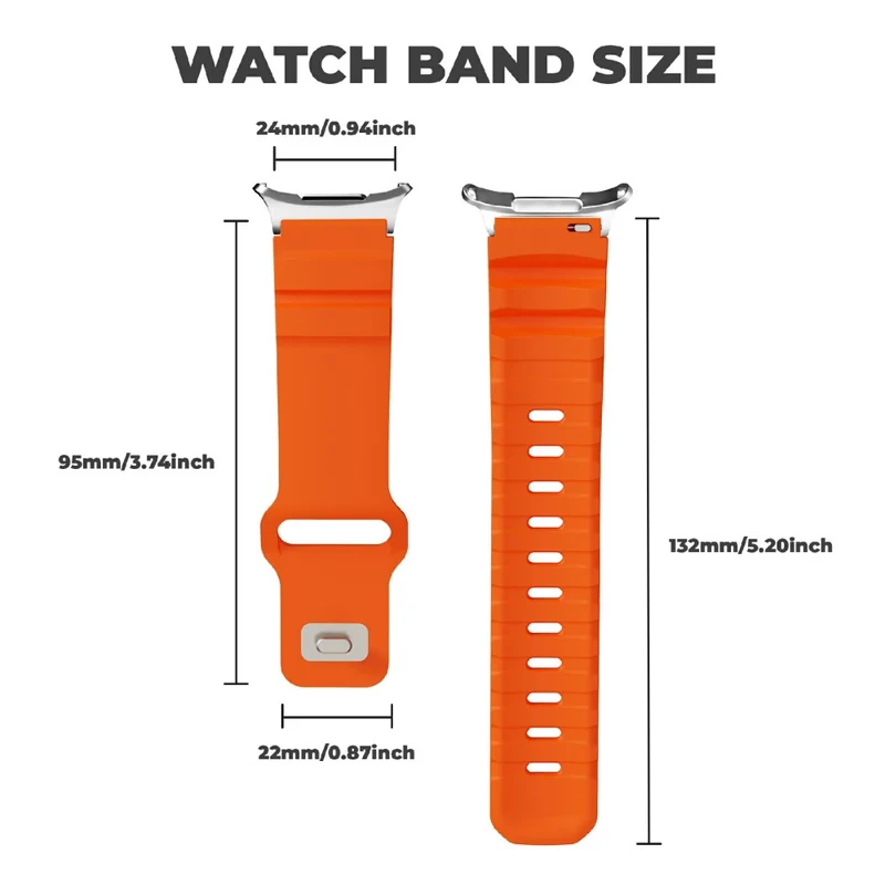 Weich Samsung Galaxy Watch Ultra 47mm Silikon Armband