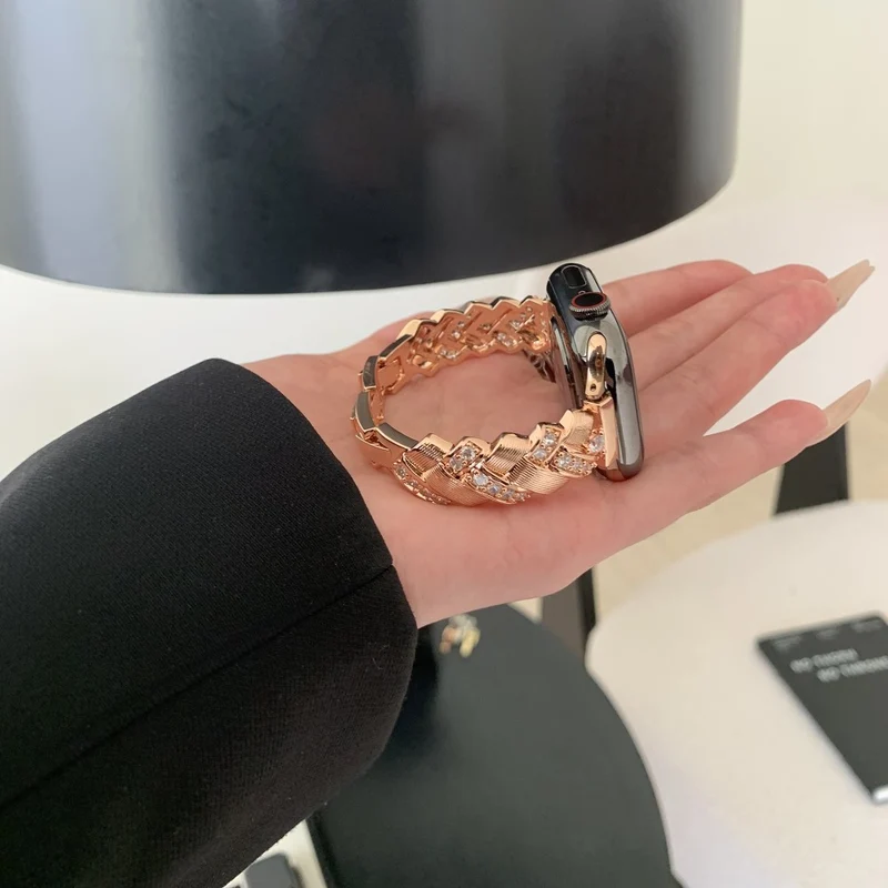 Bemerkenswert Elegant Apple Smartwatch Metall Universell Armband