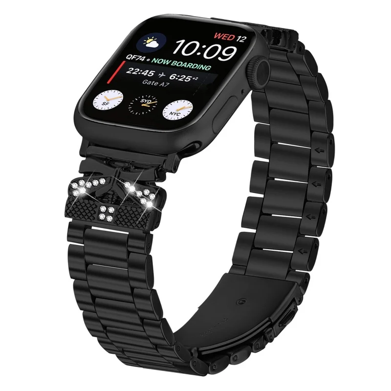 Auffallend Angenehm Apple Smartwatch Strass Universell Armband