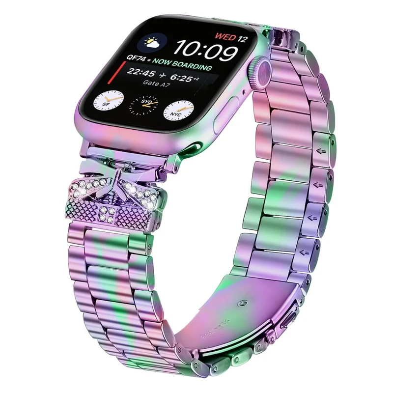 Auffallend Angenehm Apple Smartwatch Strass Universell Armband