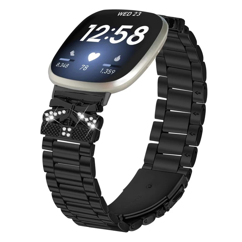 Unglaublich Robust Fitbit Versa 4 / Fitbit Sense 2 Strass Universell Armband