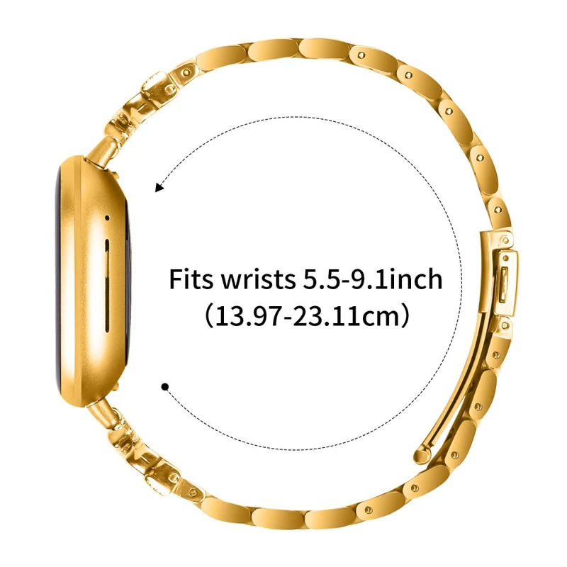 Unglaublich Robust Fitbit Versa 4 / Fitbit Sense 2 Strass Universell Armband
