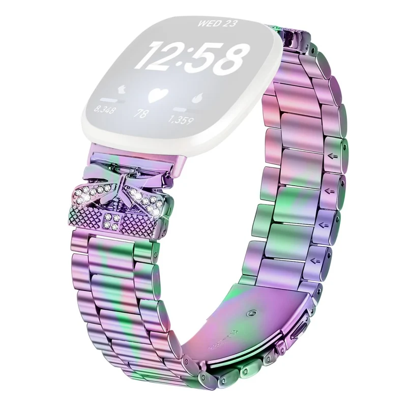 Unglaublich Robust Fitbit Versa 4 / Fitbit Sense 2 Strass Universell Armband