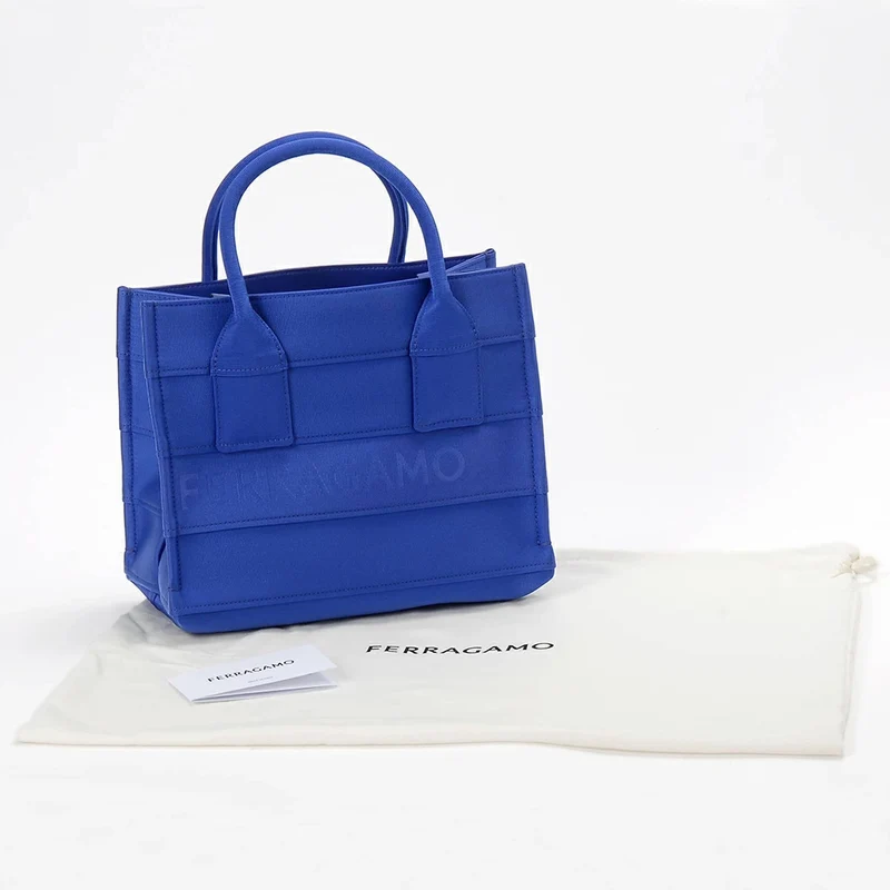 Salvatore Ferragamo Handtasche Damen Beachwear Gros Tote Lapis Blau 214988 765807