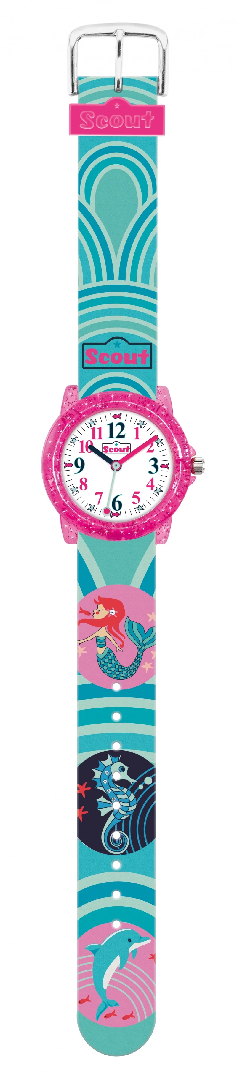Scout Wasserwelt 305.036 Kinderuhr Transparent • Quarzwerk • Wasserdicht bis 5 bar