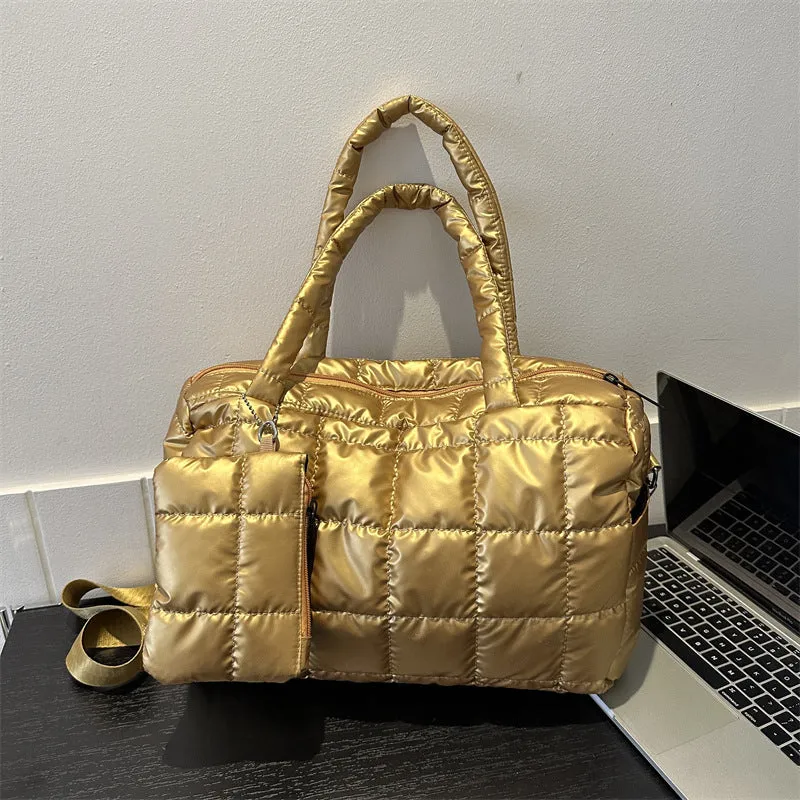 Puffer-Style Wochenendtasche