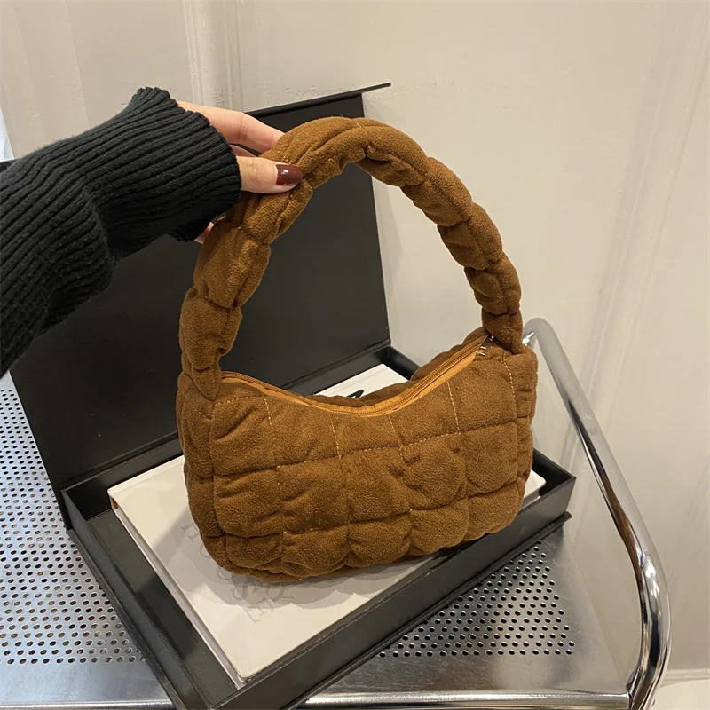 Plüsch gepolsterte Handtasche