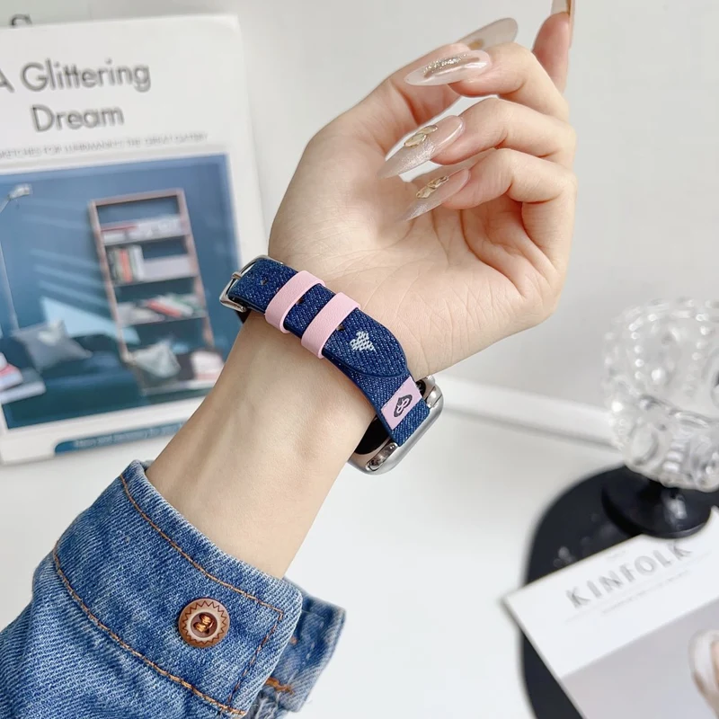 Stilvoll Apple Smartwatch Kunstleder Universell Armband