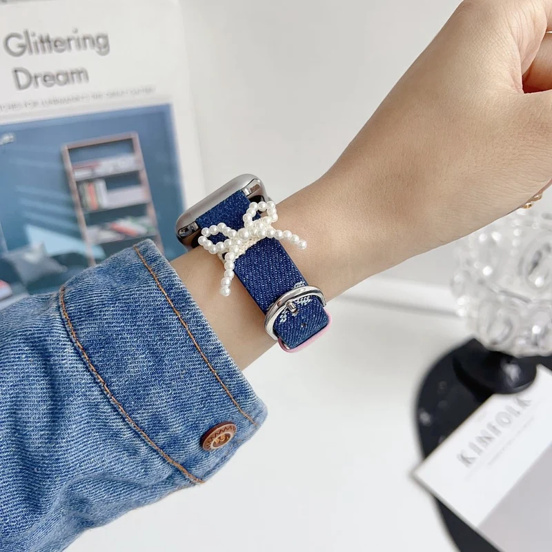 Mega Stylisch Apple Smartwatch Kunstleder Universell Armband