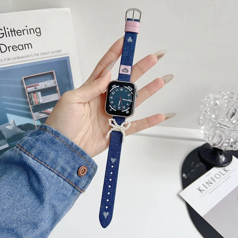 Mega Stylisch Apple Smartwatch Kunstleder Universell Armband