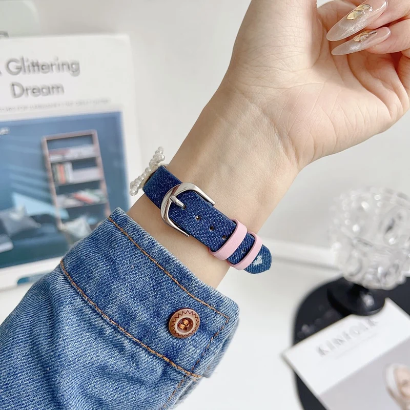 Mega Stylisch Apple Smartwatch Kunstleder Universell Armband