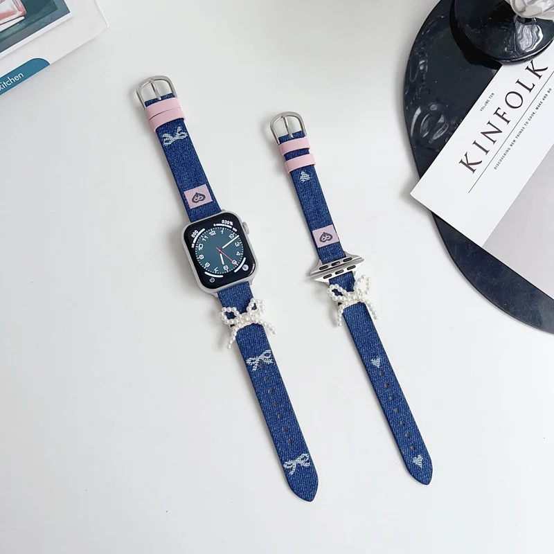 Mega Stylisch Apple Smartwatch Kunstleder Universell Armband