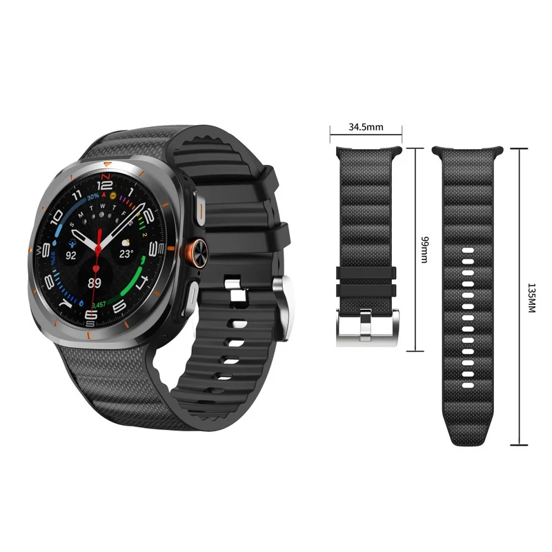 Bequem Samsung Galaxy Watch Ultra 47mm Silikon Armband