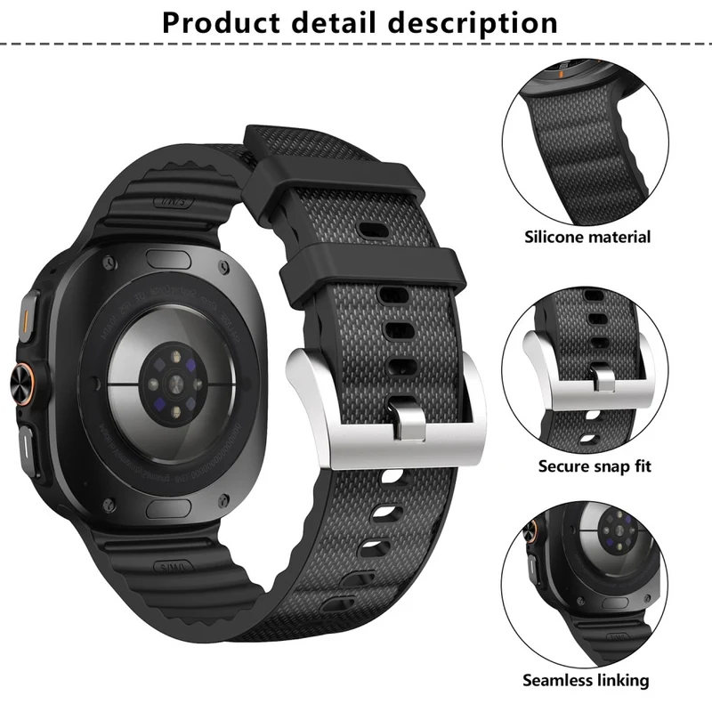 Bequem Samsung Galaxy Watch Ultra 47mm Silikon Armband