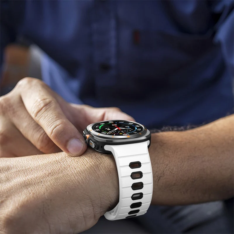 Unglaublich Elegant Samsung Galaxy Watch Ultra 47mm Silikon Armband