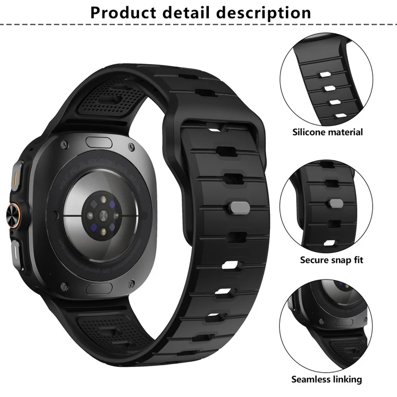 Unglaublich Elegant Samsung Galaxy Watch Ultra 47mm Silikon Armband