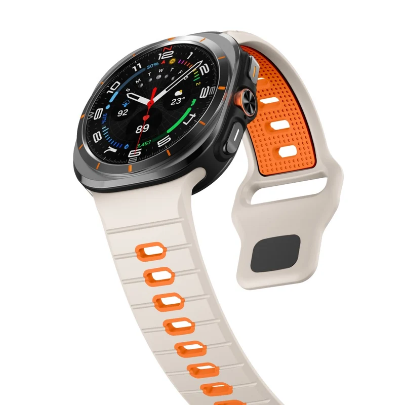 Unglaublich Elegant Samsung Galaxy Watch Ultra 47mm Silikon Armband