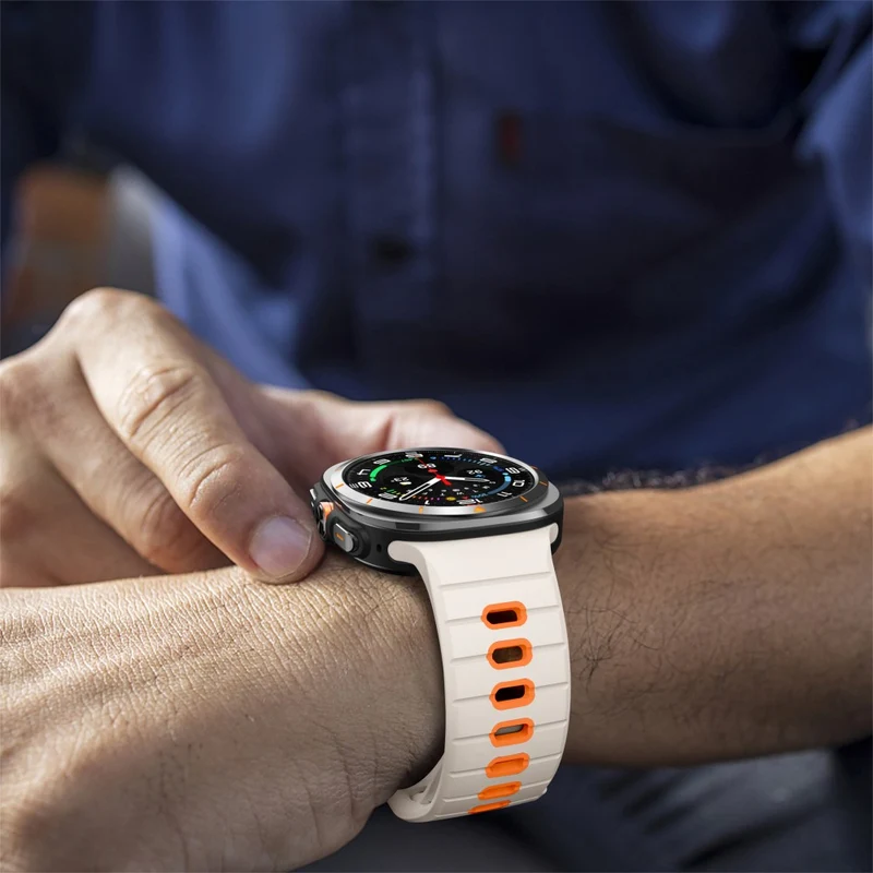Unglaublich Elegant Samsung Galaxy Watch Ultra 47mm Silikon Armband