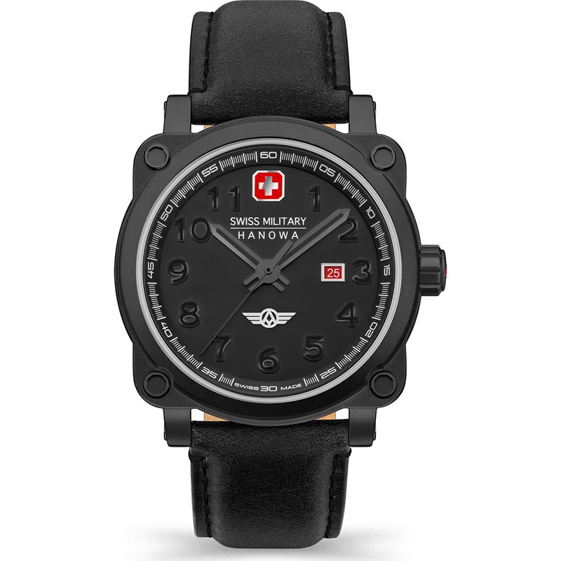 Swiss Military Hanowa Air SMWGB2101330 Aerograph Night Vision Herrenuhr Schwarz • Militärisches Design • Swiss Made