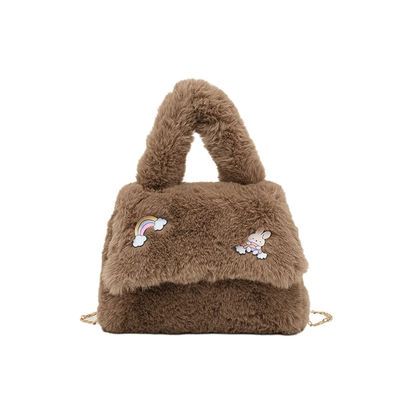Verspielte Plüsch-Handtasche